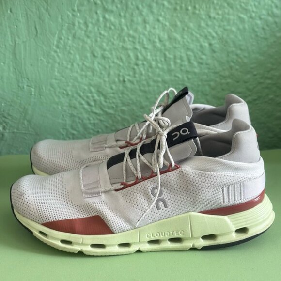 On Cloudnova Limelight Mesh Running Shoes Men sz 11 - Picture 7 of 14